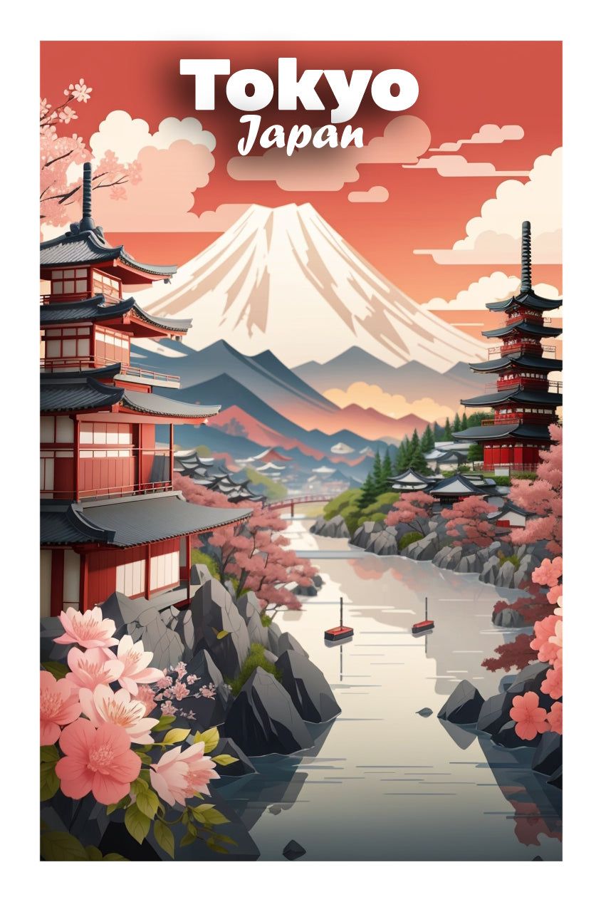 Tokyo, Japan Poster - 3 | Wall Poster | Travel Poster (Print Only) - NewMoons